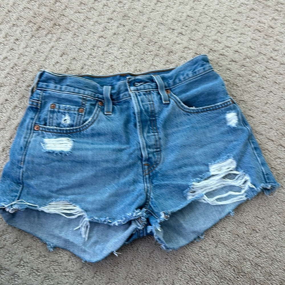 Levi's Women's 501 Original Shorts (Samsone Straggler wash)